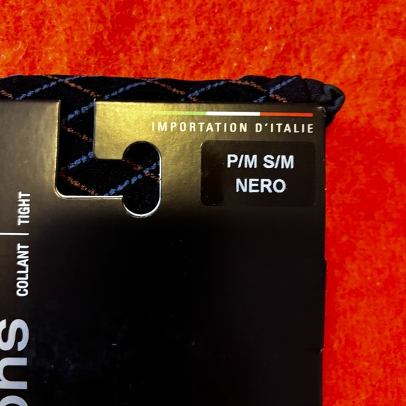 Black, blue and brown diamond tights made in Italy NWT - Picture 4 of 8